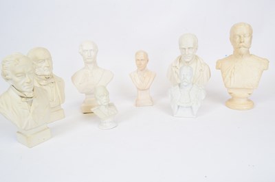 Lot 85 - Quantity of ceramic busts of political and...
