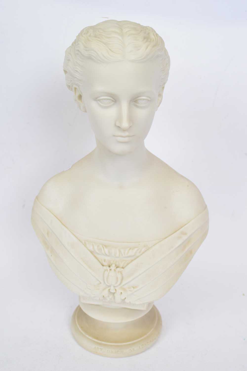 Lot 95 - Bust of Alexandra, manufactured by Copeland...