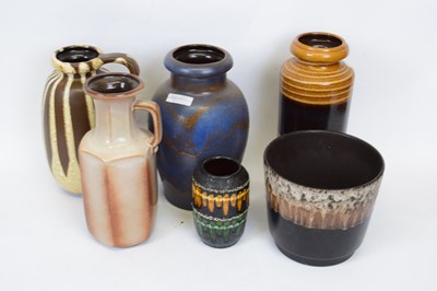 Lot 134 - Quantity of West German pottery, jugs and...