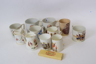 Lot 146 - Quantity of commemorative mugs, mainly Boer...