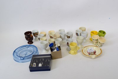 Lot 156 - Extensive collection of commemorative egg cups,...