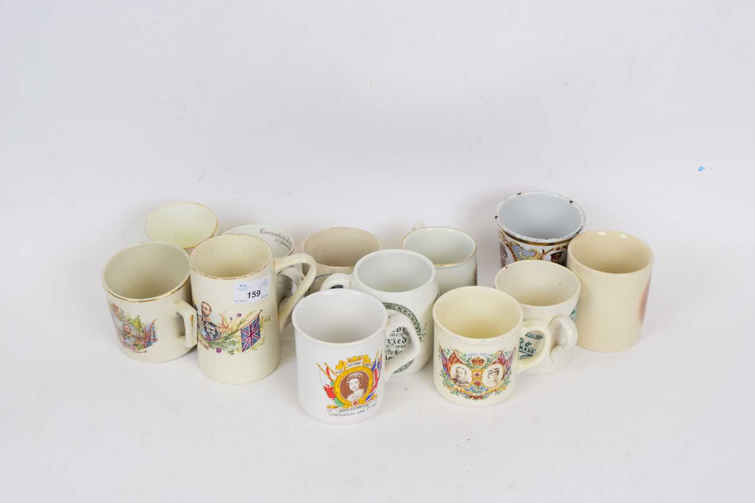 Lot 159 - Quantity of commemorative mugs for Victoria...