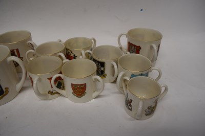 Lot 174 - Quantity of Goss tygs with various armorial...