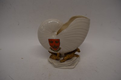Lot 175 - Large Goss seashell with the arms of...