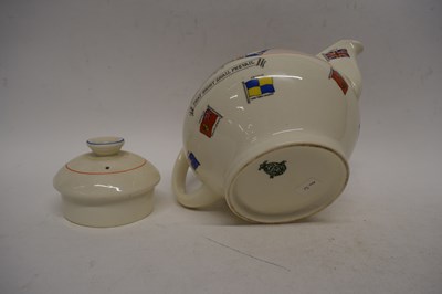 Lot 178 - Crown Ducal WWII tea pot with the flags of...