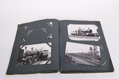 Lot 214 - Postcard album mainly with steam engines