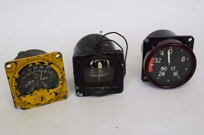 Lot 253 - Group of three RAF gauges, one with Air...