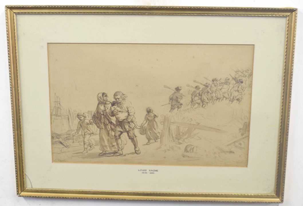 Lot 219 - Attributed to Lewis Haghe (Belgium, 19th...