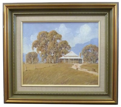 Lot 234 - John Barry Haslam, "Near Melinga NSW", oil on...