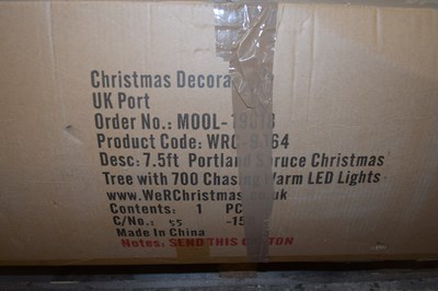 Lot 70 - 7ft 6ins Portland spruce Christmas tree with...