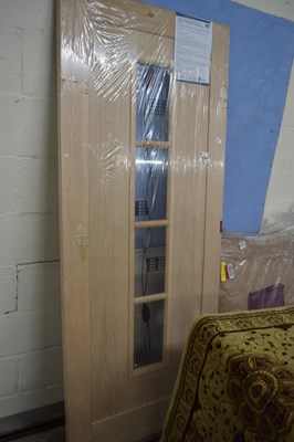 Lot 88 - Internal engineered oak veneer door with...