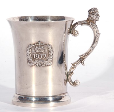 Lot 13 - Elizabeth II heavy mug of slightly tapering...
