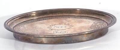 Lot 19 - George III silver mounted and mahogany based...