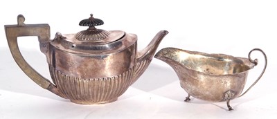 Lot 27 - Mixed Lot: late Victorian bachelor's teapot of...