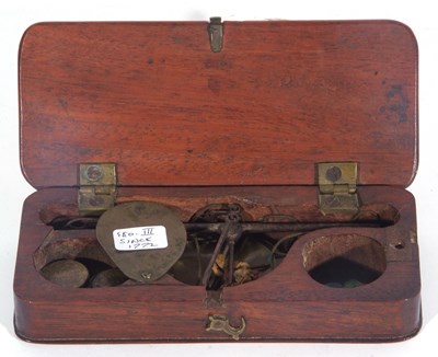 Lot 88 - Pair of 19th century mahogany cased steel and...