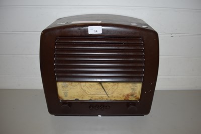 Lot 14 - 1930S BAKELITE RADIO