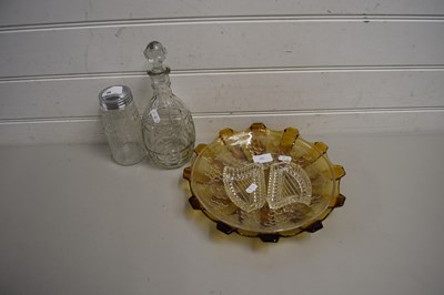 Lot 56 - LATE 19TH CENTURY CARAFE AND GLASS SUGAR...