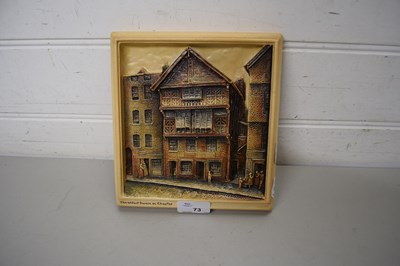 Lot 73 - MOULDED CERAMIC MODEL OF THE OLDEST HOUSE IN...