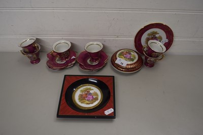 Lot 76 - LIMOGES WARES IN MEISSEN STYLE INCLUDING SIX...