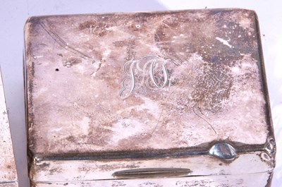 Lot 160 - Late Victorian silver encased cigarette box of...