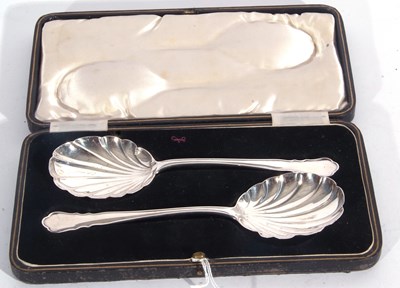 Lot 166 - George V cased large pair of Dubarry pattern,...