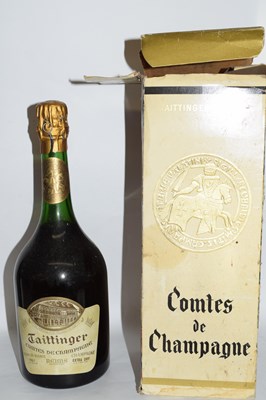 Lot 131 - 1 bt 1961 Taittenger Comtes de Champagne (boxed)