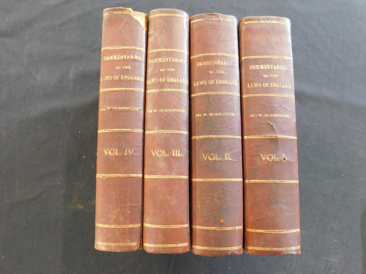 Lot 236 Sir William Blackstone Commentaries On The
