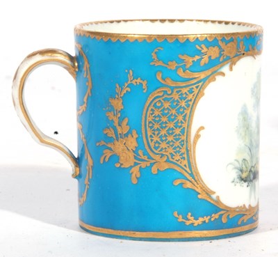 Lot 145 - 18th Century Sevres Coffee Can and Saucer