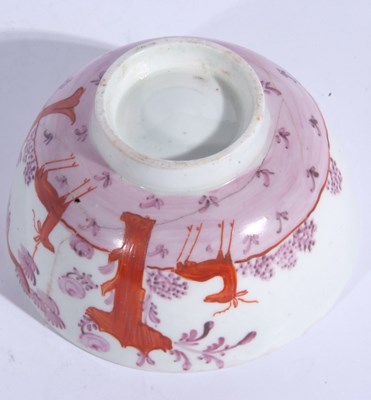 Lot 91 - Lowestoft Porcelain Deer Park Bowl