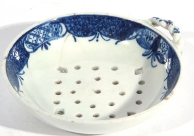 Lot 99 - Rare Lowestoft Porcelain Egg Drainer