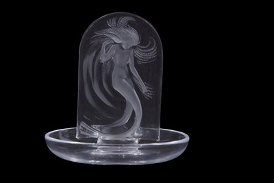 Lot 4 - A Lalique pin dish in the Naiade pattern with...