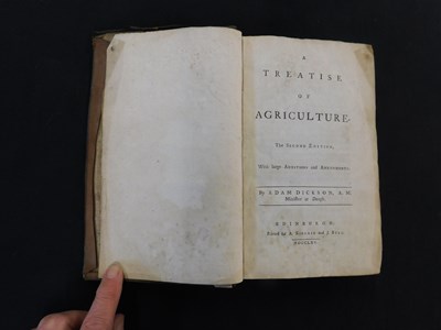Lot 227 - ADAM DICKSON: A TREATISE OF AGRICULTURE,...