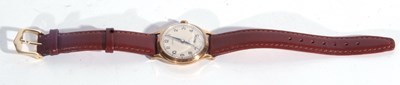 Lot 228 - Gents 9ct gold Garrard wrist watch, having a...