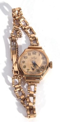 Lot 242 - Ladies 9ct gold Smiths wrist watch, 9ct gold...