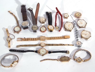 Lot 263 - Mixed Lot: 19 gents and ladies wrist watches...