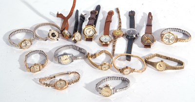 Lot 270 - Mixed Lot: 17 wrist watches to include Timex,...