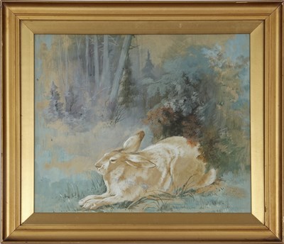 Lot 97 - Harry Piper (British, 1892-1912), A hare...