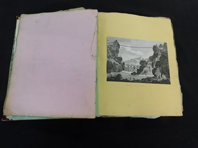 Lot 326 - Vintage scrap album circa 1832 containing...