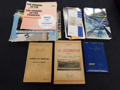 Lot 337 - Box: French Railway booklets, brochures,...