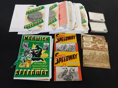 Lot 353 - Box: Norwich Speedway programmes 1960s +...
