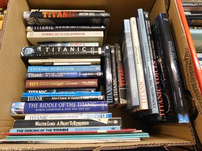 Lot 403 - Two boxes modern Titanic titles