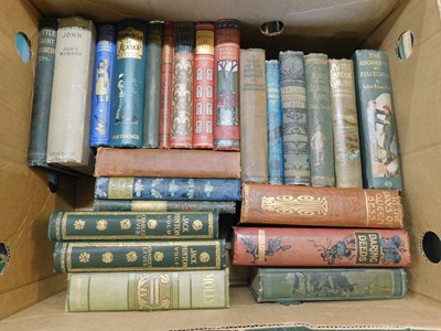 Lot 514 - Two boxes: pictorial cloth etc