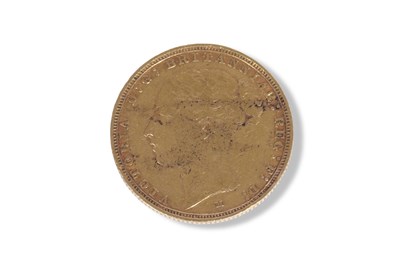 Lot 384 - Victorian young head sovereign, dated 1886