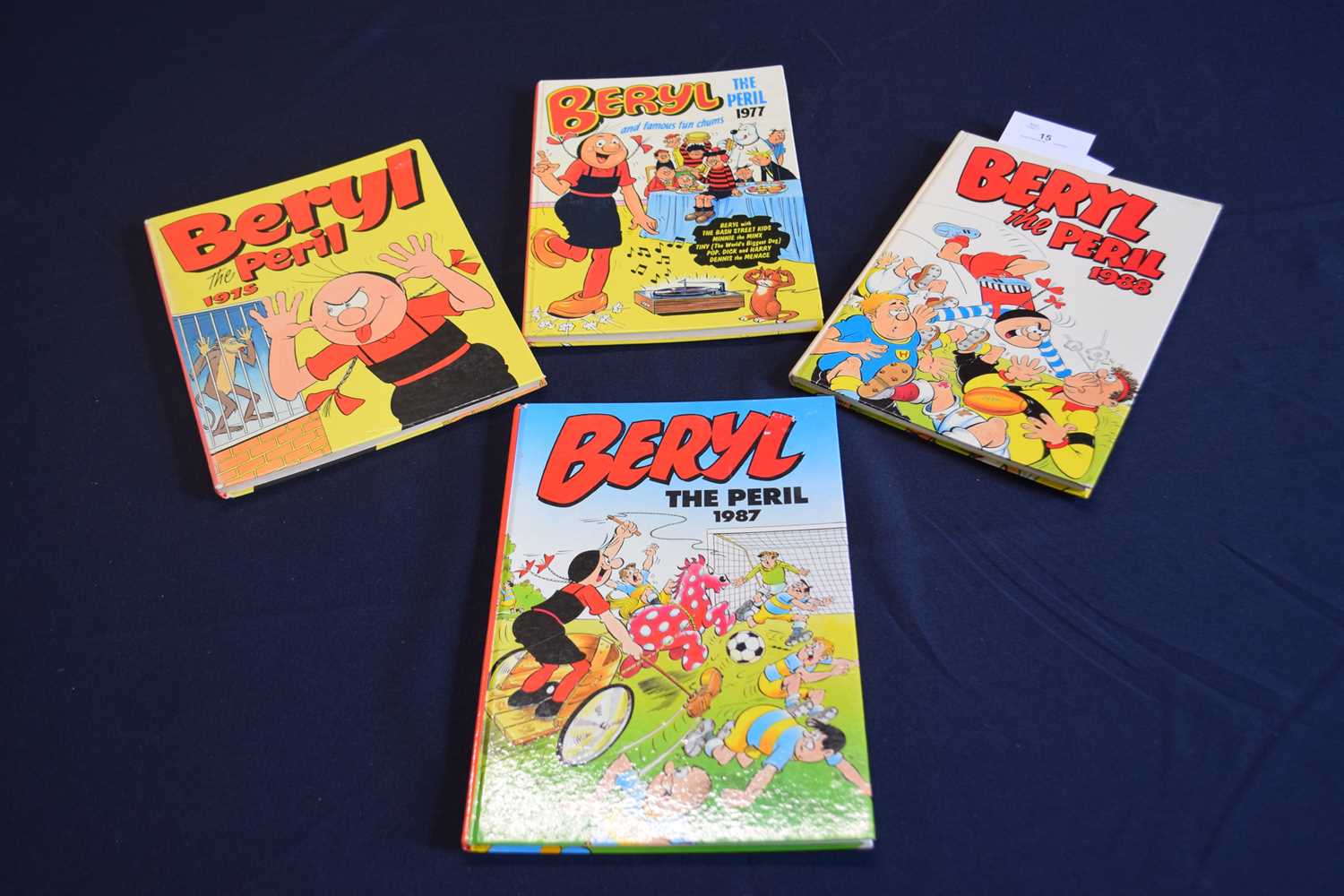 Lot 15 - 4 Beryl the Peril comics, 1988, 1987, 1977 and...