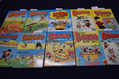 Lot 19 - 10 'The Beano Book' Annuals 1980's to include...