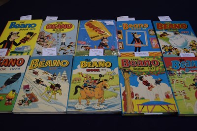 Lot 20 - 10 'The Beano Book' Annual form the 1970's to...