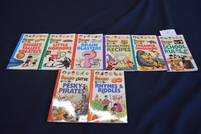 Lot 27 - 8 'Kingfisher the beano File' fact books...