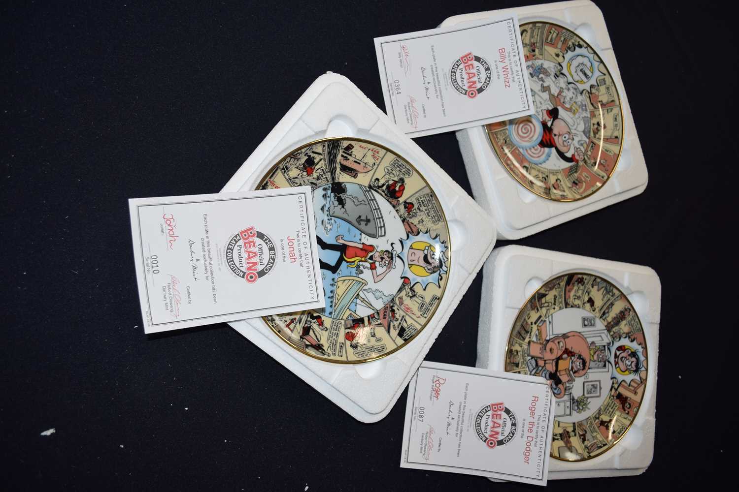 Lot 76 - 3 Danbury Mint Beano collectors plates, 'Billy...