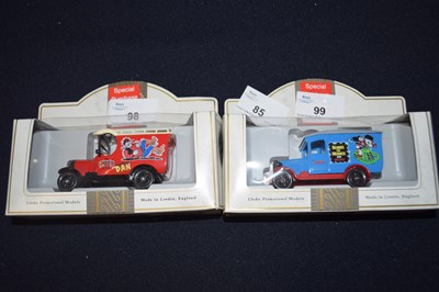 Lot 85 - 2 Liedo Die-cast models Dennis the menace blue...