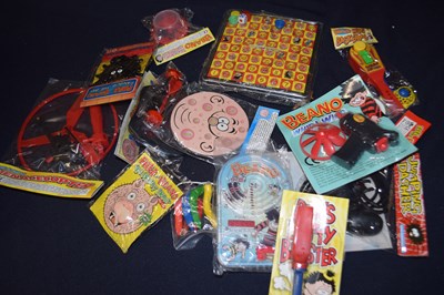 Lot 93 - A box of various Beano and Dandy toys/gifts